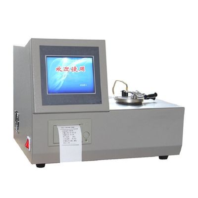 Peralatan pengujian analisis minyak ASTM D3828 Low Temp 8in Screen Closed Cup Flash Point Tester